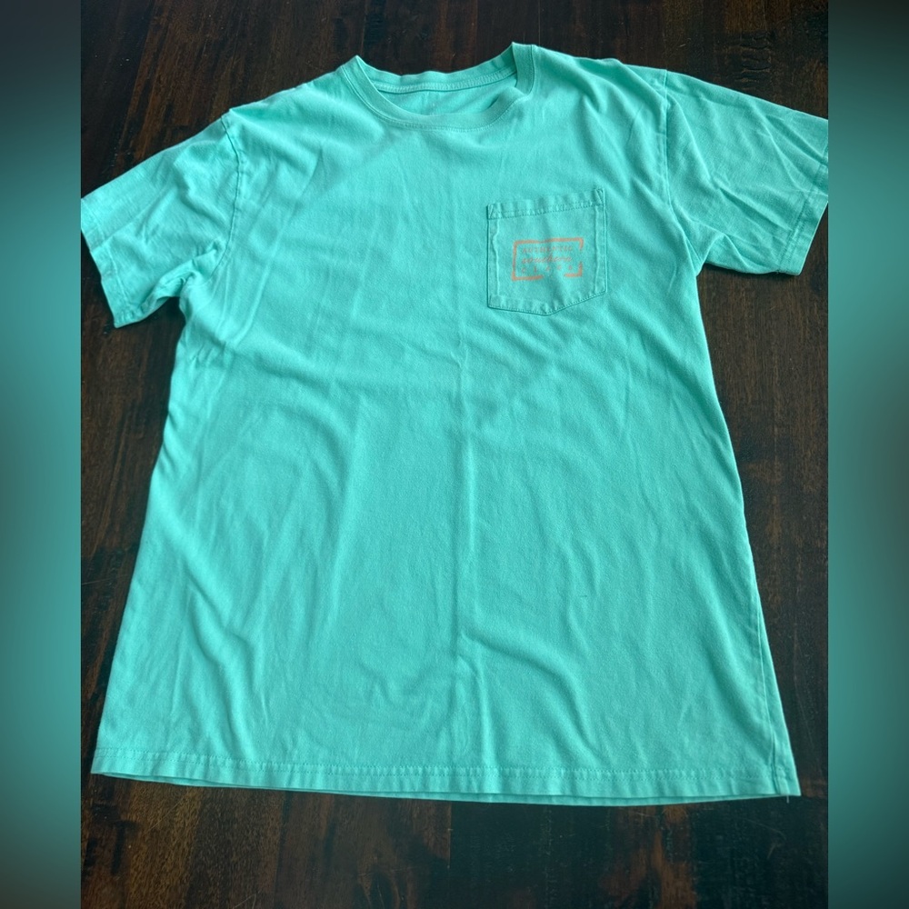Southern Marsh Short Sleeve Pocket Tee in Turquoise
